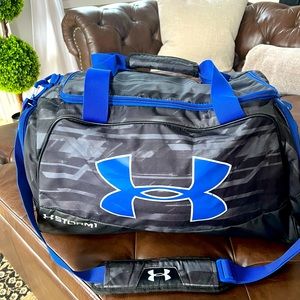 Under Armour Storm 1 Duffle Bag - Black with Blue Accents